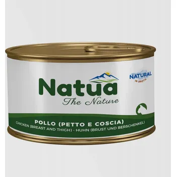 Krmivo pro kočku Natua Kuřecí prsa a stehna ve vývaru 85g