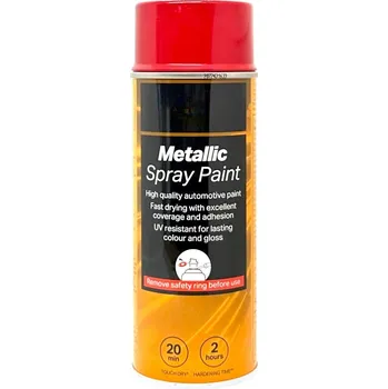 Barva ve spreji Lak ve spreji Červená Metalíza s Jemným Zrnkem 400ML