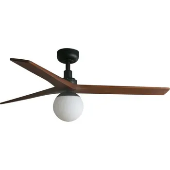 FARO KLIM M stropní ventilátor, černá/ořech DC E27