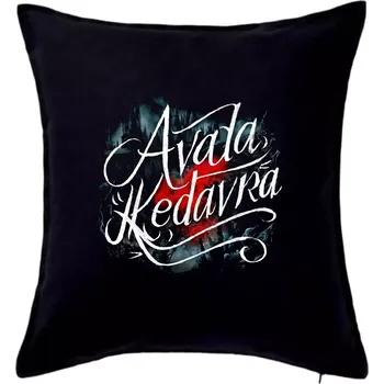 Polštář Avada Kedavra tajemný - Polštář 50x50 - 50x50 - Pouze potah ( Černá )