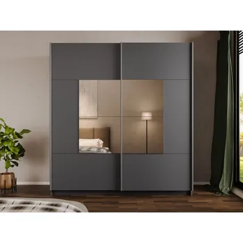 Nábytek Šatní skříň Peluga Florida 200, Barva: grafit MIRJAN 5903211435041