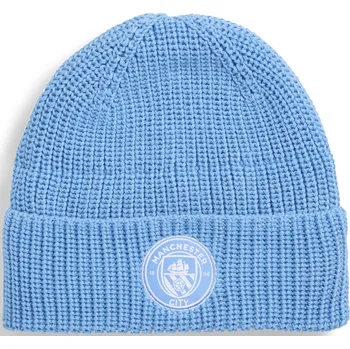 Čepice Čepice PUMA MCFC ESS BEANIE 02649801 TEAM LIGHT BLUE/PUMA WHITE unisize