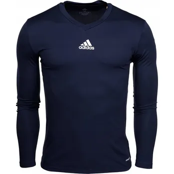 Dívčí tričko DĚTSKÉ TERMO TRIČKO ADIDAS TEAM BASE TEE TMAVĚ MODRÉ GN5712 vel. 116 cm