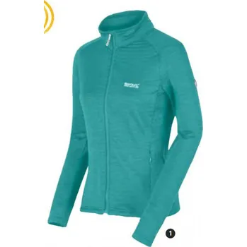 Dámská mikina Dámská fleecová bunda Regatta Highton LTE tyrkysová Velikost: 46