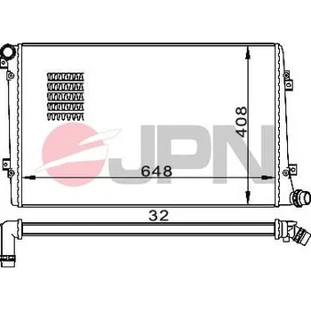 Chladič motoru JPN 60C9063-JPN Chladič, chlazení motoru (60C9063-JPN)