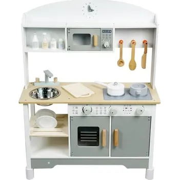 Dětská kuchyňka eliNeli EN1225 bílá/šedá