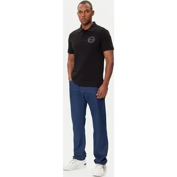 Pánské tričko Versace Jeans Couture Polokošile 79GAGT06 CJ01T Černá Regular Fit M