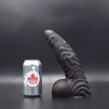 Dildo Topped Toys Erebus 80 Obsidian, prémiové silikonové dildo 25,5 x 6,6 cm