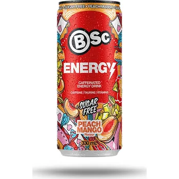 Energetický nápoj BSC Energy Drink 330 ml Příchuť: broskev-mango