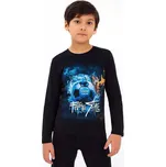 CHLAPECKÉ TRIČKO S DLOUHÝM RUKÁVEM - DT9415 Velikost: 122, Barva: Černá