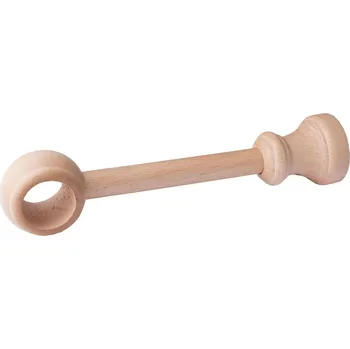 Příslušenství pro garnýž Držák garnýžové tyče jednoduchý, pro tyče ø 28 mm, buk