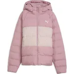 Dětské bunda PUMA SYNTHETIC HOODED PUFFER JACKET 68840465 POISED PINK 128