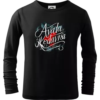 Chlapecké tričko Avada Kedavra tajemný - Triko dětské Long Sleeve - 122 cm/6 let ( Černá )