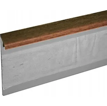 soklová lišta Lišta 2500x55x10 mm Kobercová (soklová) lišta TL55 22 ořech 250 cm