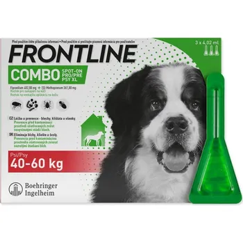 Antiparazitikum pro psa FRONTLINE COMBO spot-on pro psy XL (40-60kg) - 3 ks !