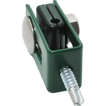 Příslušenství pro plot Příchytka svařovaného panelu "U" ZnPVC zelená