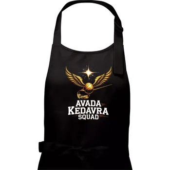 Kuchyňská zástěra Avada Kedavra Squad - Pánská zástěra na vaření - Univerzální velikost ( Černá )