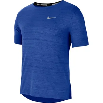 Pánské běžecké tričko Nike DRI-FIT MILER 2XL Modrá, Bílá