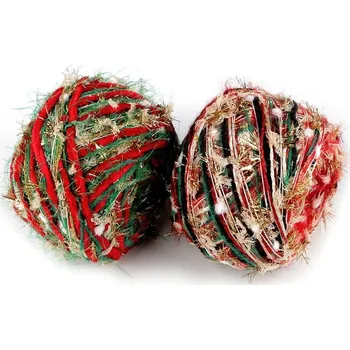 Příze Vánoční pletací příze Alfie 50 g - 5 bílá stříbrná