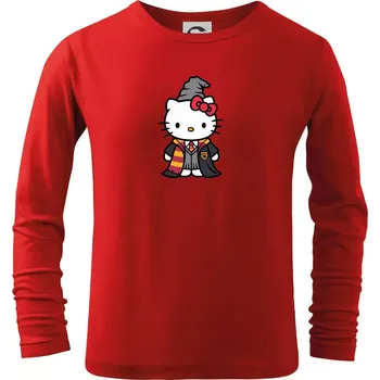 Chlapecké oblečení Harry kitty - Triko dětské Long Sleeve - 122 cm/6 let ( Červená )
