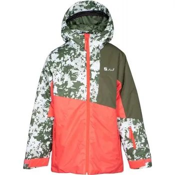 Chlapecká bunda Dětská lyžařská bunda Stuf girls korálová/olivová Velikost: 176