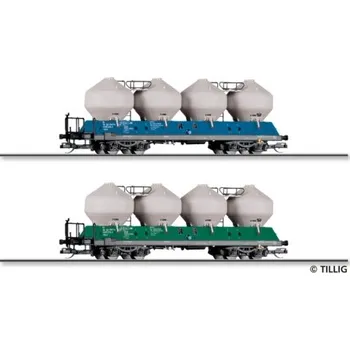 Modelová železnice TT - set dvou vozů na sypké hmoty Uacs 451.1 Raj-Wagon Trenčin spol. s.r.o. ep.VI