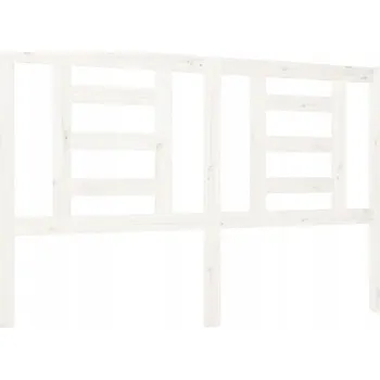 Čelo dřevěné z masivní borovice bílé 126x4x100 cm