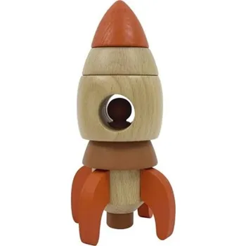 Dřevěná hračka Dovednostní hra Dřevěná dovednostní hračka Raketa Egmont Toys