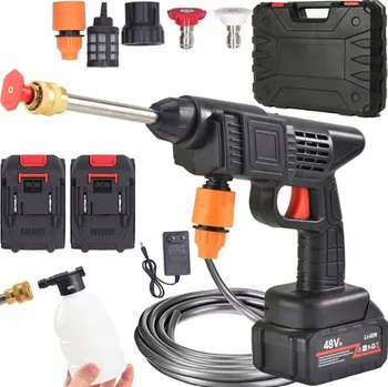 Vysokotlaký čistič MYJKA CIŚNIENIOWA AKUMULATOROWA ZAHRADNÍ NA MYTÍ OKEN A DLAŽBY SADA 24V