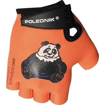 Cyklistické rukavice Polednik Dětské cyklistické rukavice Poledník Baby New SF orange/panda Velikost: 3