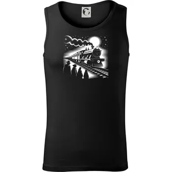 Pánské termoprádlo Hogwarts Express černobílý - Tílko pánské Core - XL ( Černá )