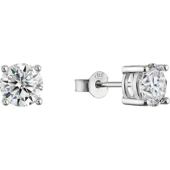 Šperk EVOLUTION GROUP CZ Stříbrné náušnice ELEN moissanite - 11M00008