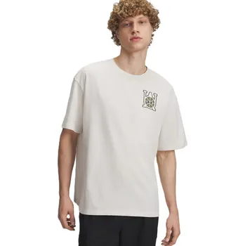 Pánské tričko Hoops Courtside Heavyweight Oversized SS | Summit White/Black XL