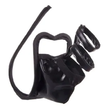 Pánské erotické prádlo SuperLove Invisible Strapless Sexy C String for Men Black