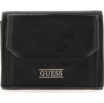 Peněženka Peněženka GUESS NEW BOSTON TRFLD WLLT W C PCKT SMNEWBLEA37-BLA – Černá