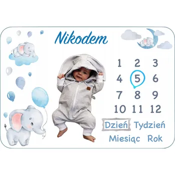 Obraz PODLOŽKA PRO FOTOGRAFIE S JMÉNEM DÍTĚTE FOTO PODLOŽKA FOTODEKA JE ZABALENÁ