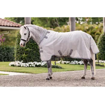 Deka pro koně Deka proti hmyzu Amigo Bug Pony, silver/titanium grey & silver Délka zad: 85 cm