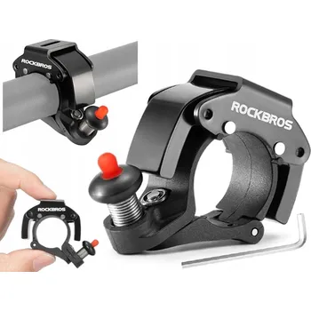 Zvonek na kolo Mechanický zvonek Rockbros Hlasitý zvonek na řídítka 40 mm