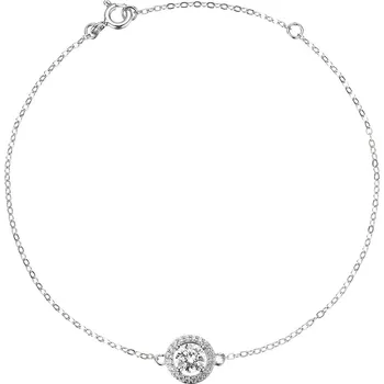 Náramek EVOLUTION GROUP CZ Stříbrný náramek AURORA moissanite - 13M00001