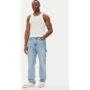 Tommy Jeans Tank top Classic Flag DM0DM21927 Bílá Slim Fit XS