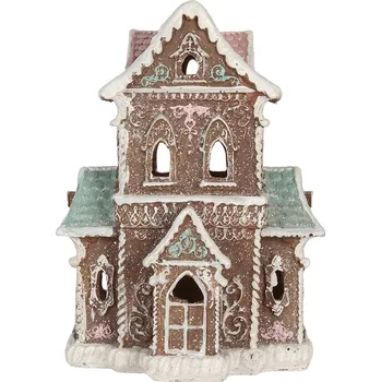 Clayre & Eef - Dekorativní perníková chaloupka s LED osvětlením 6PR5844