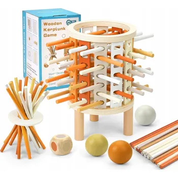 Dřevěná hračka TŘÍDICÍ STAVEBNICE PUZZLE VZDĚLÁVACÍ SENZORICKÁ HRAČKA PRO DĚTI SADA