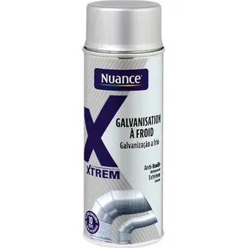 Barva ve spreji Nuance Zinek ve spreji, galvanizace, antikorozní stříbrný sprej 400 ml