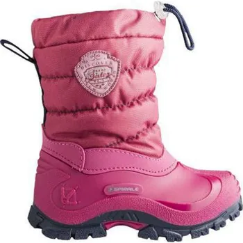 Dívčí sněhule Dětská zimní obuv Spirale Sandy – sněhule růžová Velikost: 25