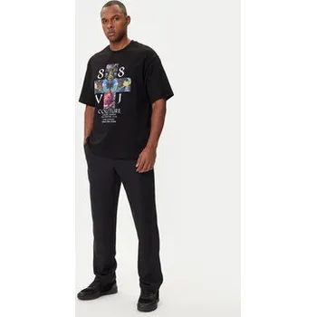 Pánské tričko Versace Jeans Couture T-Shirt 79GAHT10 CJ00T Černá Regular Fit M