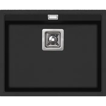 Nerezový dřez Dřez pod desku Helika DELICIA SQD100 U black metallic
