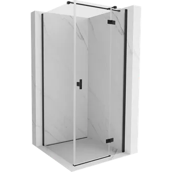 Mexen Mist-H T sprchový kout, pravé dveře 75 x 75 cm, transparentní, černá - 8A5T-075-075-70-00-P Sprchové kouty