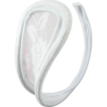 Dámské erotické prádlo SuperLove Invisible Strapless C String Transparent Floral Lace White