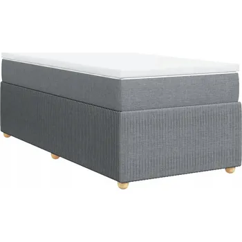 Postel Čalouněná jednolůžková postel 80x200 v odstínech šedé