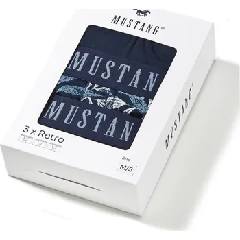 Boxerky MUSTANG Výhodné balení modrých pánských boxerek MACE (3ks) M 4218_1003.575
